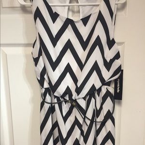 My Michelle Chevron Striped Dress